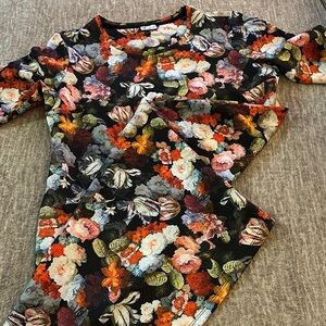 Thyme Maternity Floral Maxi Dress - Multicolor